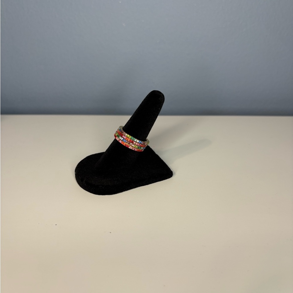 Kate Spade Multicolor Gemstone Stackable Rings - image 3